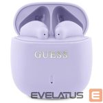Kitas telefono priedas Guess  Guess Bluetooth headphones GUTWSJ14ESGU TWS + docking station purple/purple Printed Classic Logo 