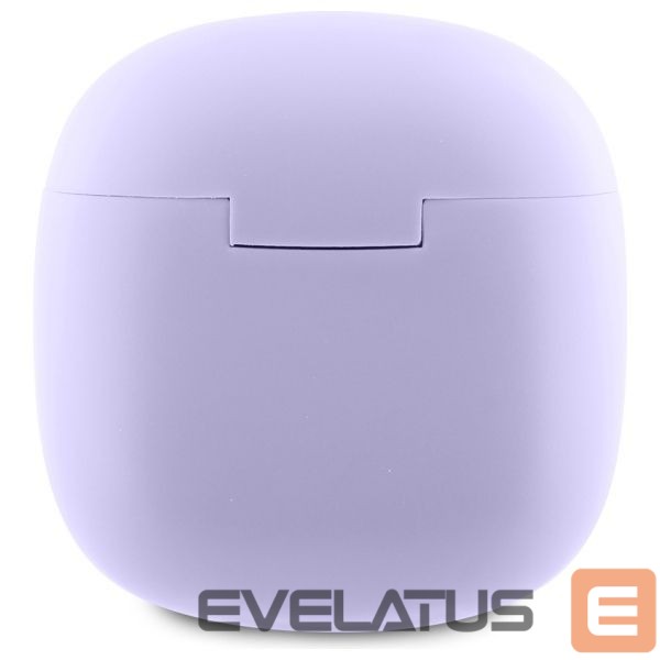 Kitas telefono priedas Guess Guess Bluetooth headphones GUTWSJ14ESGU TWS + docking station purple/purple Printed Classic Logo
