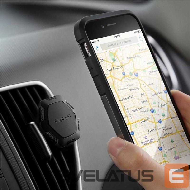 Nugarėlės dėklai Spigen Spigen QS11 Magnetic Car Air Vent Phone Holder - Black