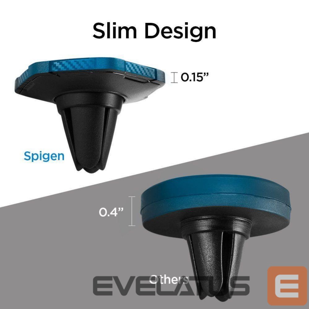 Nugarėlės dėklai Spigen Spigen QS11 Magnetic Car Air Vent Phone Holder - Black