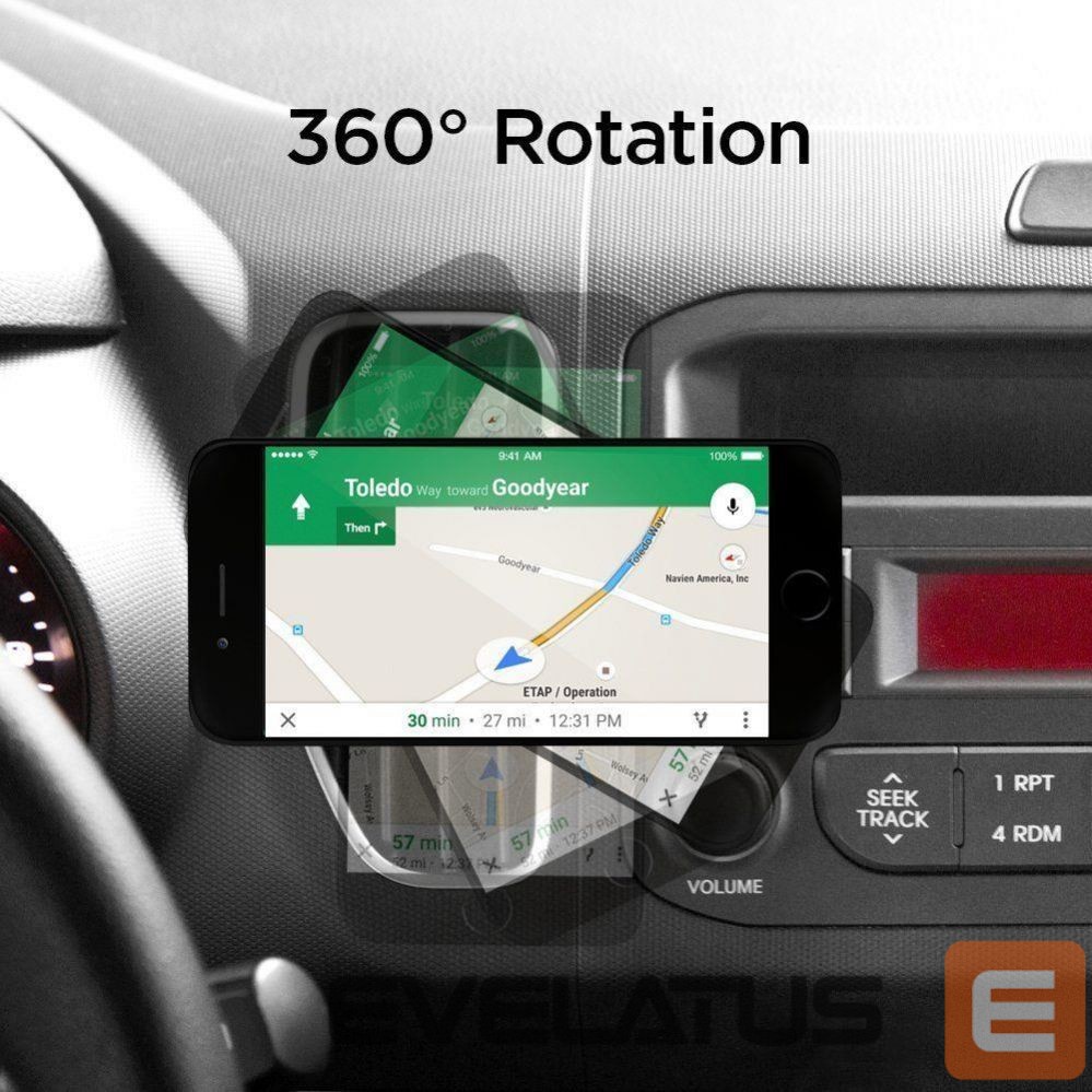Nugarėlės dėklai Spigen Spigen QS11 Magnetic Car Air Vent Phone Holder - Black