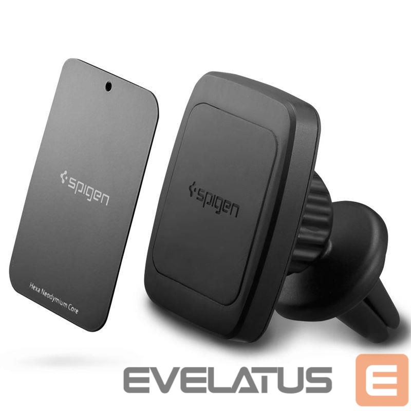 Automatinis laikiklis Spigen Spigen H12 phone holder for car air vent magnetic - black