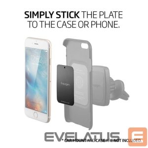 Nugarėlės dėklai Spigen  Spigen MP-4P magnetic plates for car - black 