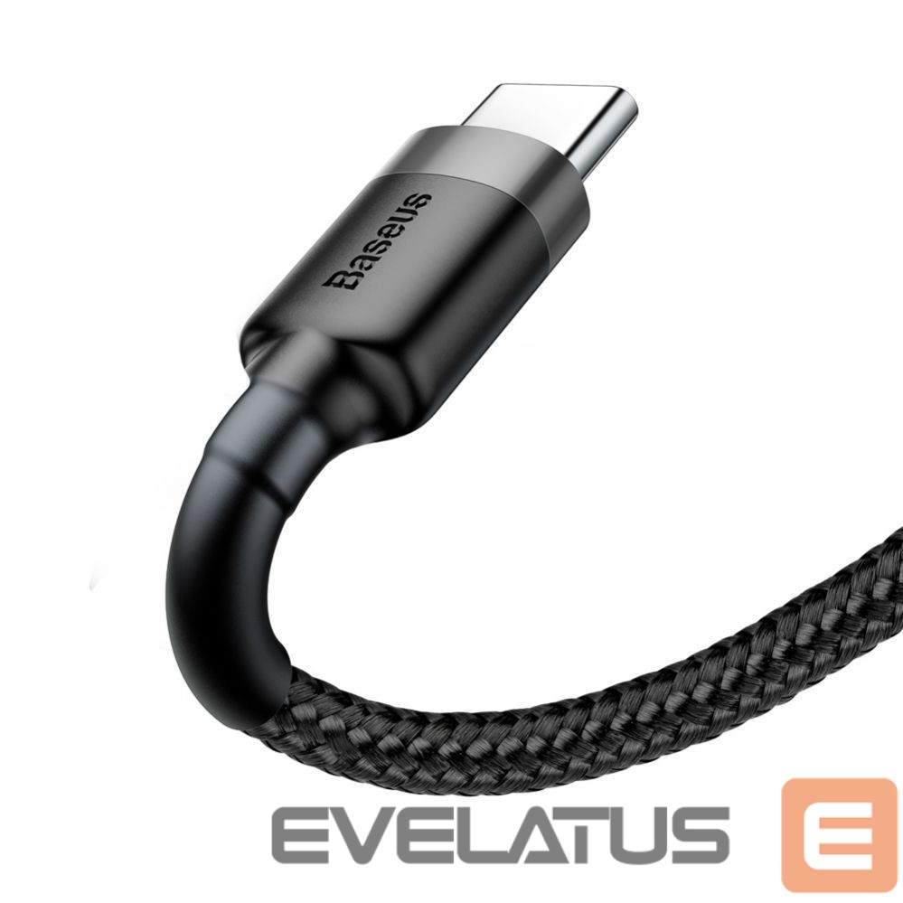 Kabelis Baseus Baseus Cafule USB-A / USB-C QC 3.0 3A cable 0.5 m - black-gray
