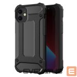 Nugarėlės dėklai Hurtel  Hybrid Armor Case Tough Rugged Cover for iPhone 12 Pro Max black 