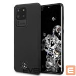Nugarėlės dėklai Mercedes-Benz  Mercedes MEHCS69SILSB S20 Ultra G988 hard case black/black Silicone Line 