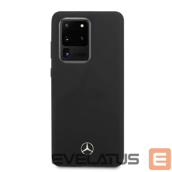 Nugarėlės dėklai Mercedes-Benz Mercedes MEHCS69SILSB S20 Ultra G988 hard case black/black Silicone Line