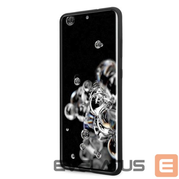 Nugarėlės dėklai Mercedes-Benz Mercedes MEHCS69SILSB S20 Ultra G988 hard case black/black Silicone Line