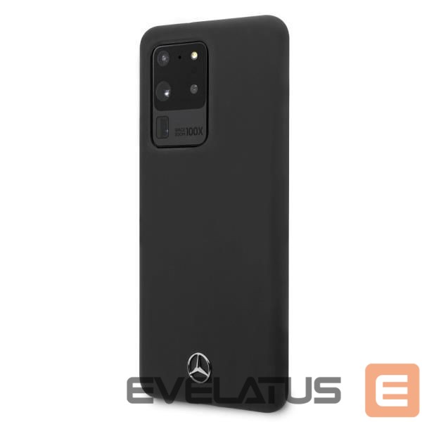 Nugarėlės dėklai Mercedes-Benz Mercedes MEHCS69SILSB S20 Ultra G988 hard case black/black Silicone Line