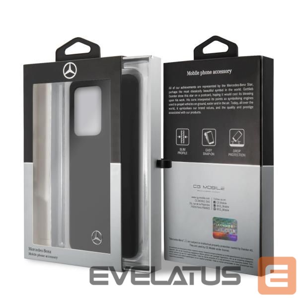 Nugarėlės dėklai Mercedes-Benz Mercedes MEHCS69SILSB S20 Ultra G988 hard case black/black Silicone Line