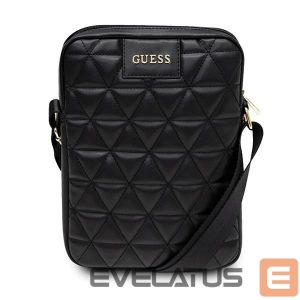 Universalus sporto dėklas Guess  Guess Torba GUTB10QLBK 10" czarna/black Quilted Tablet Bag 