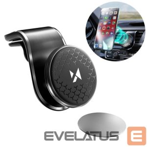 Automatinis laikiklis Wozinsky  Wozinsky Magnetic Car Grille Mount 360 Black (WMH-03) 