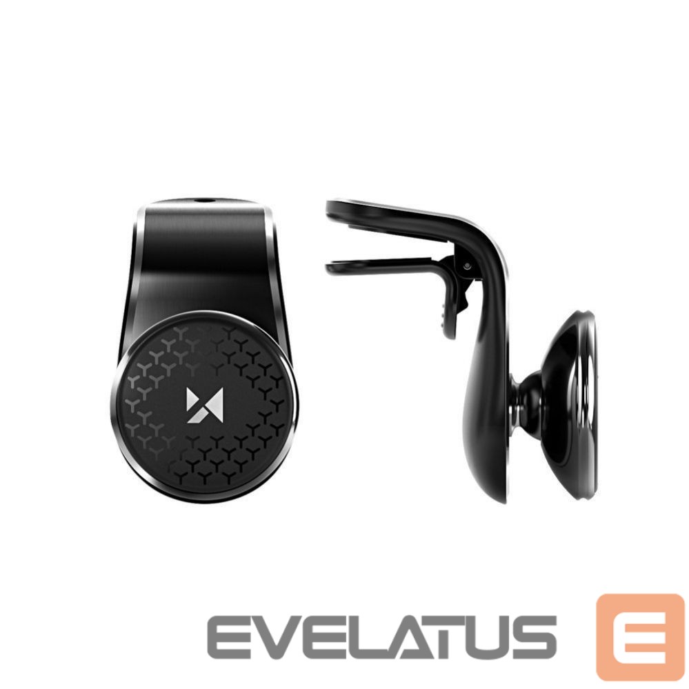 Automatinis laikiklis Wozinsky Wozinsky Magnetic Car Grille Mount 360 Black (WMH-03)