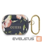 Nugarėlės dėklai Guess  Guess GUACAPTPUBKFL03 AirPods Pro cover blue/blue N.3 Flower Collection