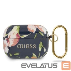 Nugarėlės dėklai Guess  Guess GUACAPTPUBKFL03 AirPods Pro cover blue/blue N.3 Flower Collection