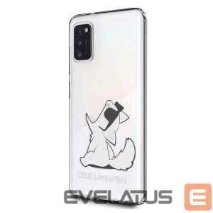 Nugarėlės dėklai Karl Lagerfeld  Karl Lagerfeld Choupette Fun Case for Samsung A41 - Transparent 
