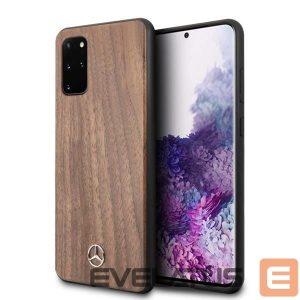 Nugarėlės dėklai Mercedes-Benz  Mercedes Wood Line Walnut Case for Samsung Galaxy S20+ - Brown 
