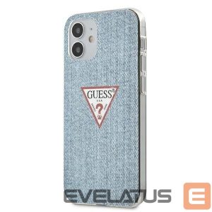 Nugarėlės dėklai Guess  Guess GUHCP12SPCUJULLB iPhone 12 mini 5.4" blue/light blue hardcase Jeans Collection