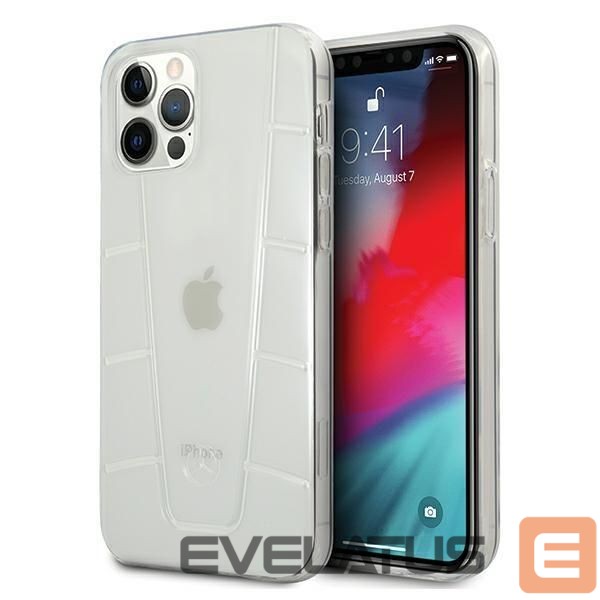 Nugarėlės dėklai Mercedes-Benz Mercedes Line Case for iPhone 12 Pro Max - Transparent