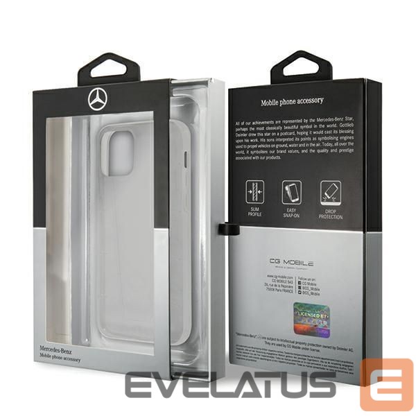 Nugarėlės dėklai Mercedes-Benz Mercedes Line Case for iPhone 12 mini - Transparent