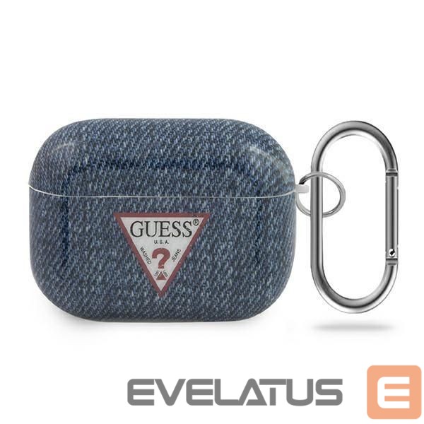Nugarėlės dėklai Guess Guess GUACAPTPUJULDB AirPods Pro cover navy/dark blue Jeans Collection
