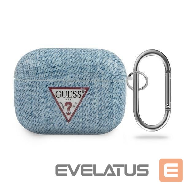Nugarėlės dėklai Guess Guess GUACAPTPUJULLB AirPods Pro cover blue/light blue Jeans Collection