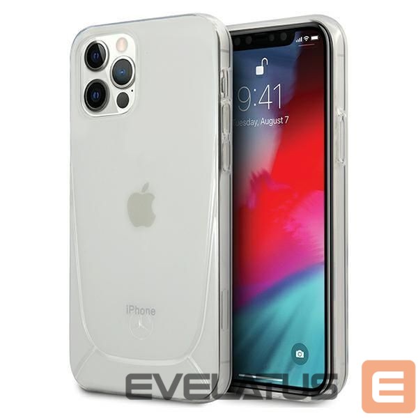 Nugarėlės dėklai Mercedes-Benz Mercedes Line Case for iPhone 12 Pro Max - Transparent