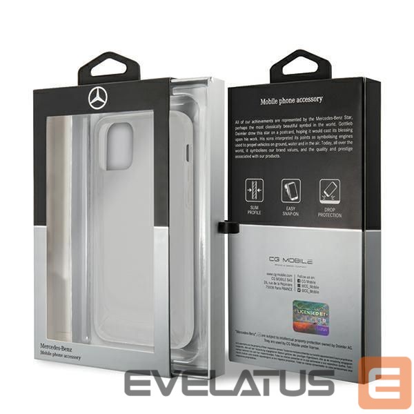 Nugarėlės dėklai Mercedes-Benz Transparent