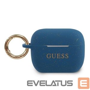 Nugarėlės dėklai Guess  Guess GUACAPSILGLBL AirPods Pro cover blue/blue Silicone Glitter 