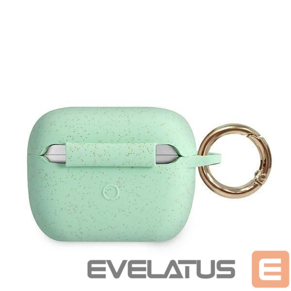 Nugarėlės dėklai Guess Guess GUACAPSILGLGN AirPods Pro cover green/green Silicone Glitter