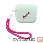 Nugarėlės dėklai Guess  Guess GUACAPLSVSBF AirPods Pro cover blue fuchsia/blue fuschia Silicone Vintage 