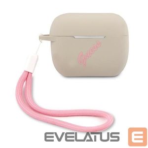 Nugarėlės dėklai Guess  Guess GUACAPLSVSGP AirPods Pro cover gray pink/grey pink Silicone Vintage 
