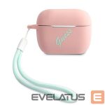 Nugarėlės dėklai Guess  Guess GUACAPLSVSPG AirPods Pro cover rose green/pink green Silicone Vintage 
