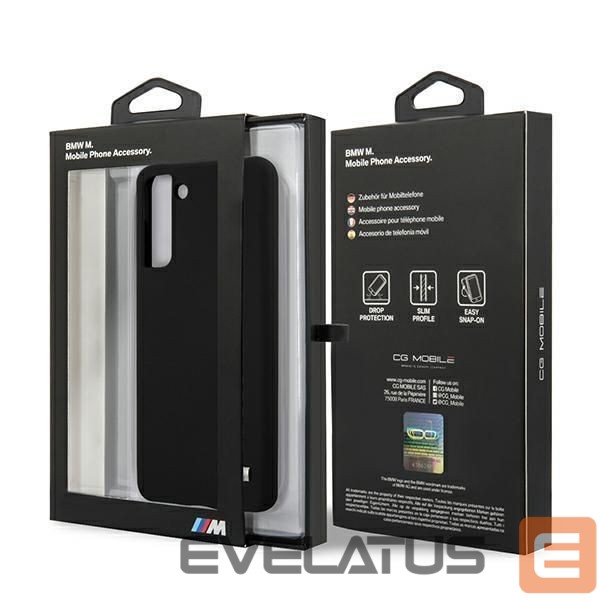 Nugarėlės dėklai BMW BMW Silicone M Collection Case for Samsung Galaxy S21+ - Black