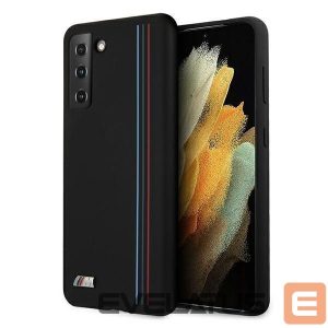 Nugarėlės dėklai BMW  BMW Silicone Stripes M Collection Case for Samsung Galaxy S21+ - Black 