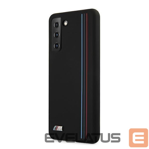 Nugarėlės dėklai BMW BMW Silicone Stripes M Collection Case for Samsung Galaxy S21+ - Black