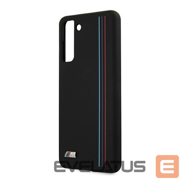 Nugarėlės dėklai BMW BMW Silicone Stripes M Collection Case for Samsung Galaxy S21+ - Black