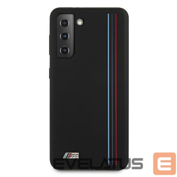Nugarėlės dėklai BMW BMW Silicone Stripes M Collection Case for Samsung Galaxy S21+ - Black