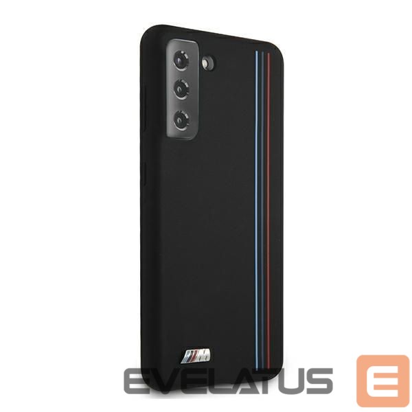 Nugarėlės dėklai BMW BMW Silicone Stripes M Collection Case for Samsung Galaxy S21+ - Black