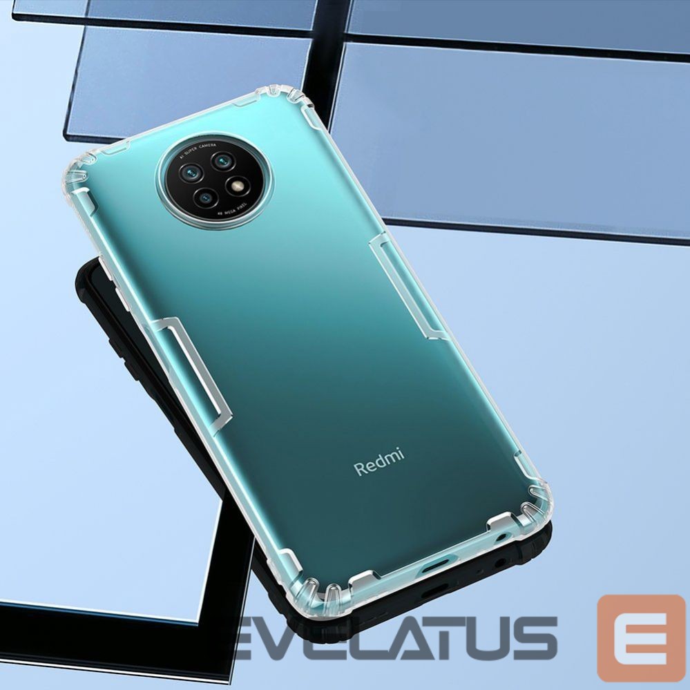 Nugarėlės dėklai Nillkin Nillkin Nature Gel Case Cover Ultra Slim Xiaomi Redmi Note 9T 5G Transparent