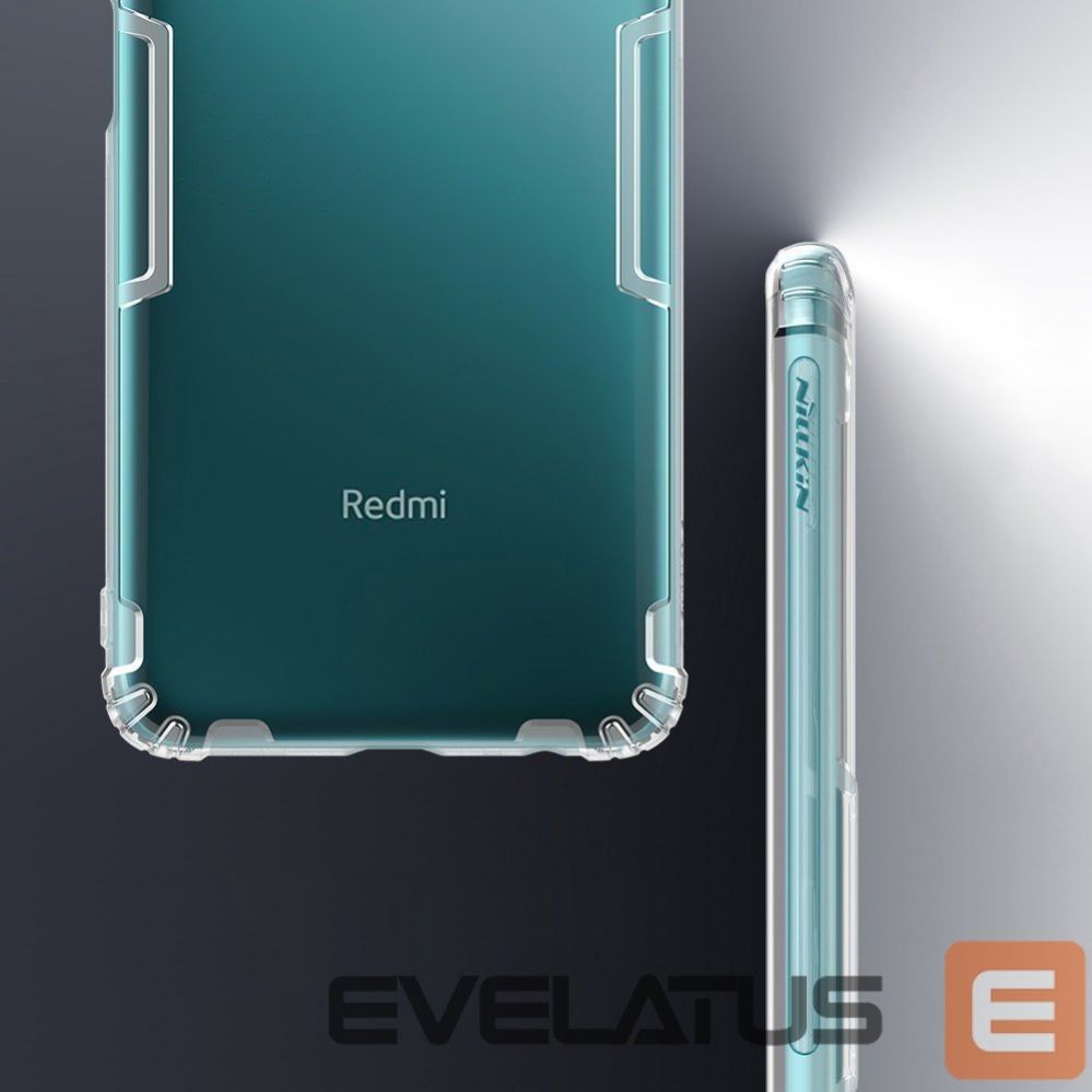 Nugarėlės dėklai Nillkin Nillkin Nature Gel Case Cover Ultra Slim Xiaomi Redmi Note 9T 5G Transparent