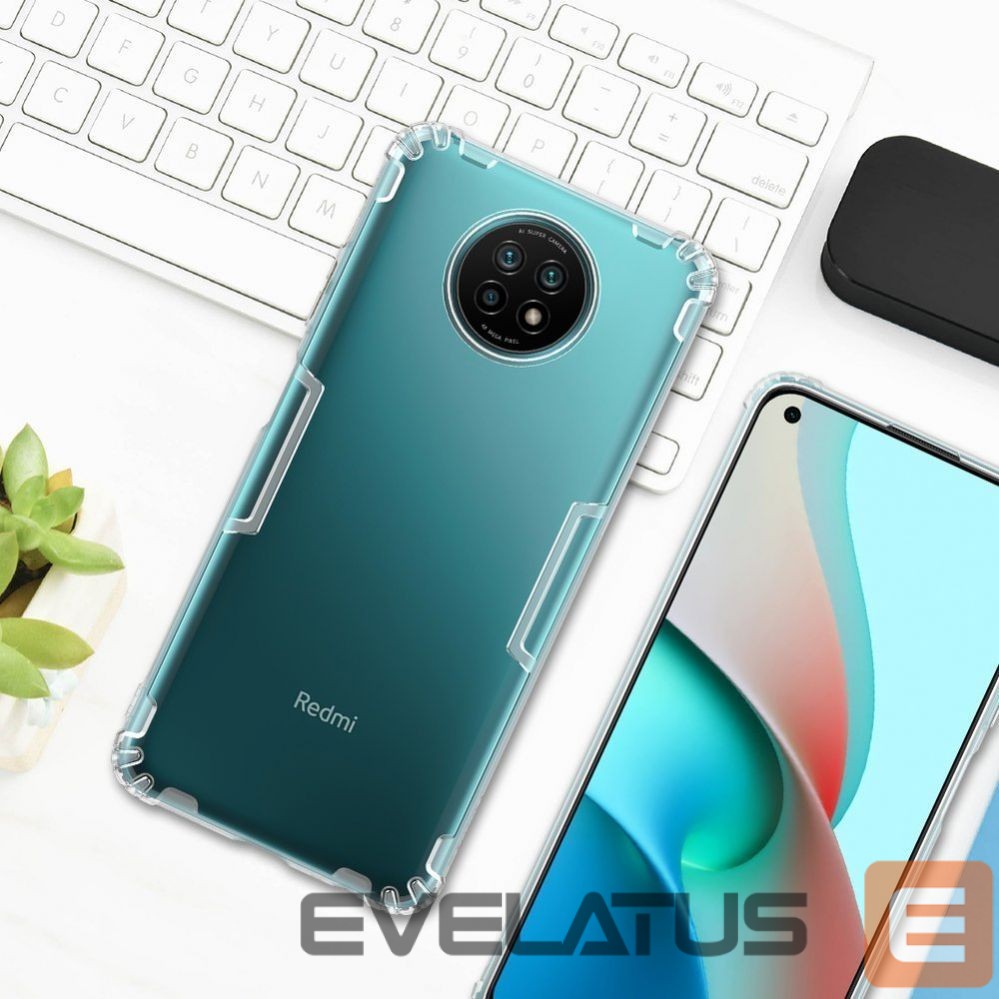 Nugarėlės dėklai Nillkin Nillkin Nature Gel Case Cover Ultra Slim Xiaomi Redmi Note 9T 5G Transparent
