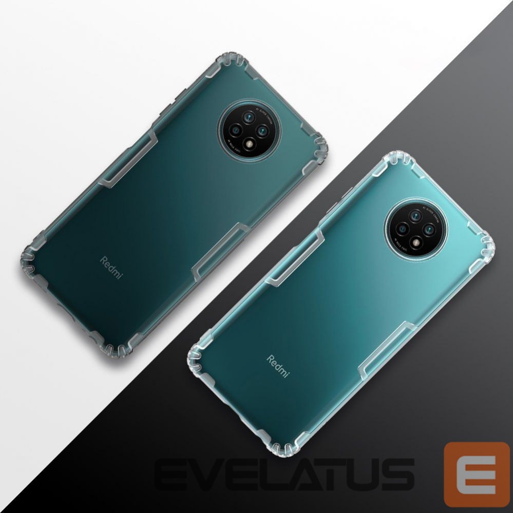 Nugarėlės dėklai Nillkin Nillkin Nature Gel Case Cover Ultra Slim Xiaomi Redmi Note 9T 5G Transparent