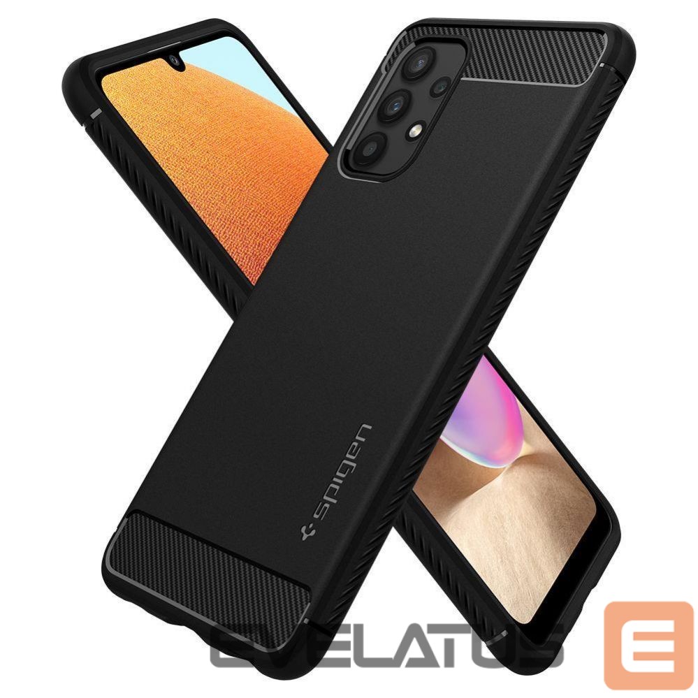 Nugarėlės dėklai Spigen Spigen Rugged Armor Case for Samsung Galaxy A52 / A52S - Matte Black