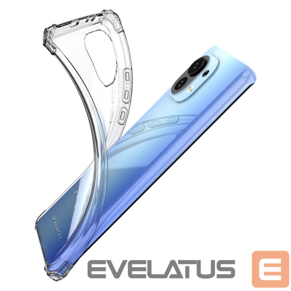 Nugarėlės dėklai Wozinsky Wozinsky Anti Shock durable case with Military Grade Protection for Xiaomi Mi 11 transparent