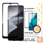 Apsauginiai stiklai Wozinsky  Wozinsky Tempered Glass Full Glue Super Tough Screen Protector Full Coveraged with Frame Case Friendly for Nokia 2.4 black 