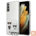 Nugarėlės dėklai Karl Lagerfeld  Karl Lagerfeld Karl&Choupette Case for Samsung Galaxy S21+ - Transparent 