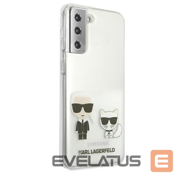 Nugarėlės dėklai Karl Lagerfeld Karl Lagerfeld Karl&Choupette Case for Samsung Galaxy S21+ - Transparent