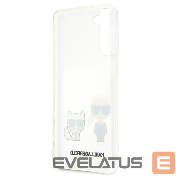 Nugarėlės dėklai Karl Lagerfeld Karl Lagerfeld Karl&Choupette Case for Samsung Galaxy S21+ - Transparent