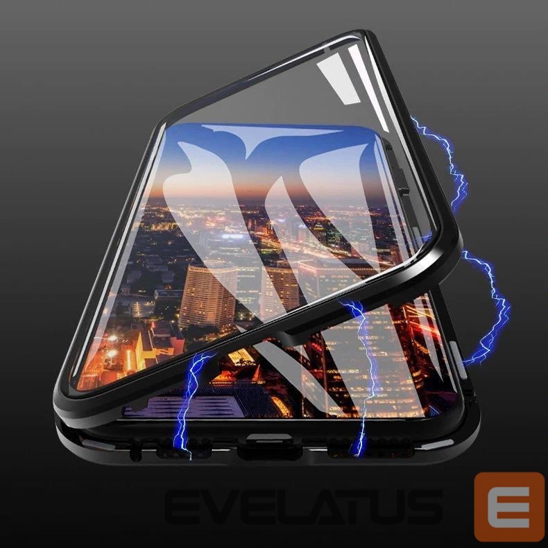 Nugarėlės dėklai Wozinsky Wozinsky Full Magnetic Case Full Body Front and Back Cover with built-in glass for Samsung Galaxy A72 4G black-transparent